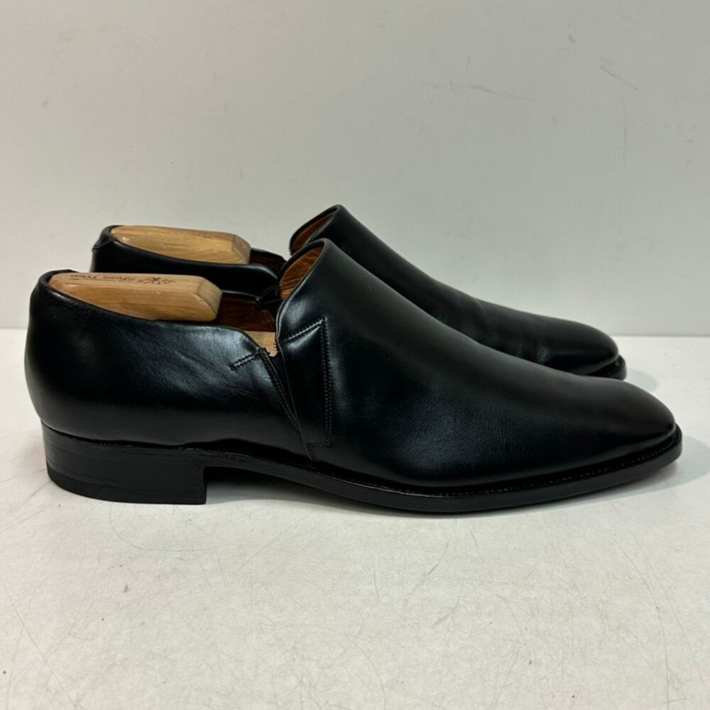 FULLY RESOLED Tricker's Chelsea Loafer Slip-On Black Calf England VTG UK 9 US 10